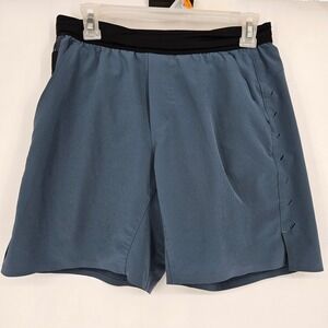 Ten Thousand Shorts Mens Small Interval Liner Gym Performance Blue Workout FLAWS